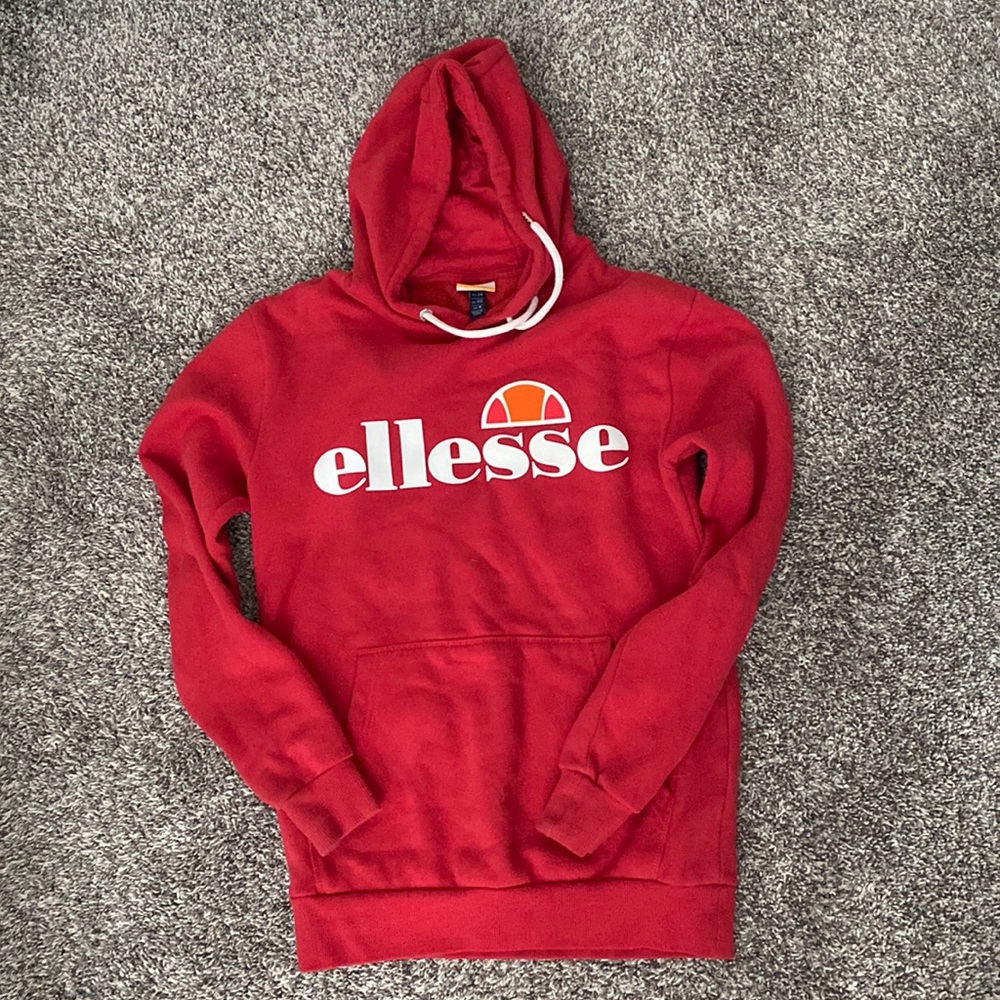 Red ellesse hoodie